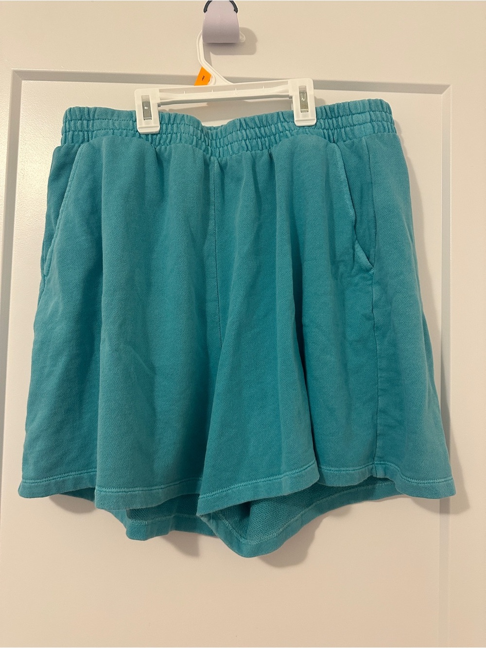 Old Navy Turquoise Oversized Sweatshorts Jersey Shorts Size Large Women’s